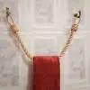 golden rope towel holder