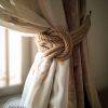 Curtain tie back jute rope