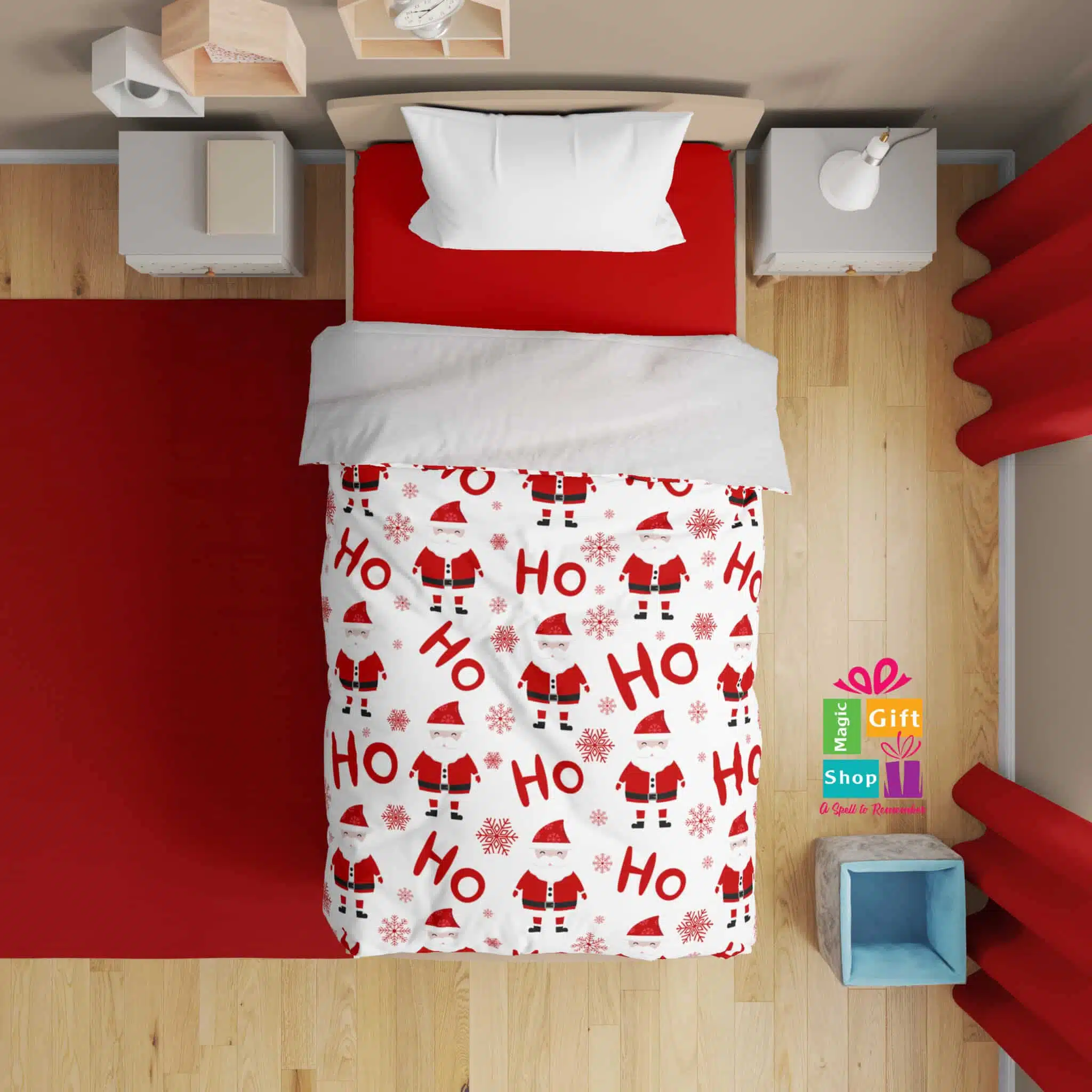 HO HO Christmas blanket 1 HO HO Christmas blanket