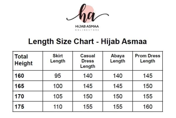 Length Size Chart HA