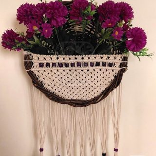 Macrame basket