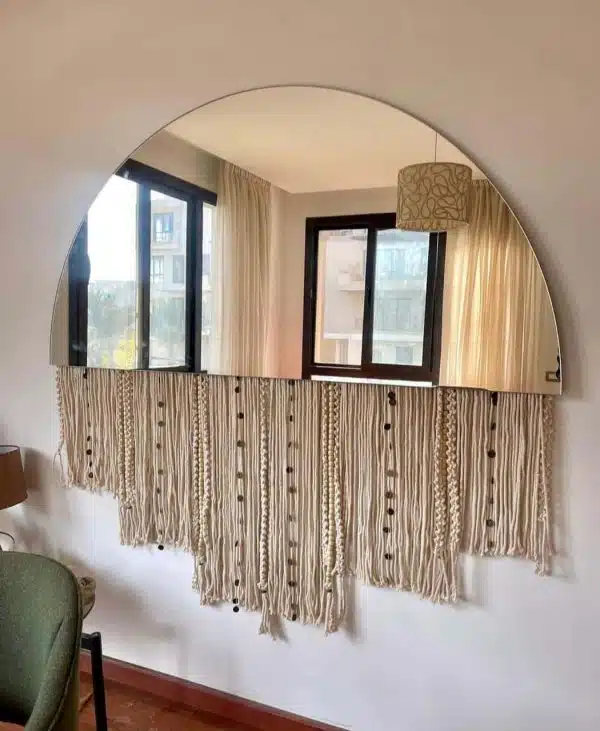 Macrame mirror
