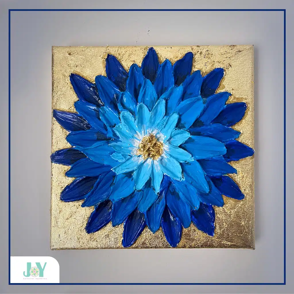 Texture Art Flowers set 4 Mock Up 6