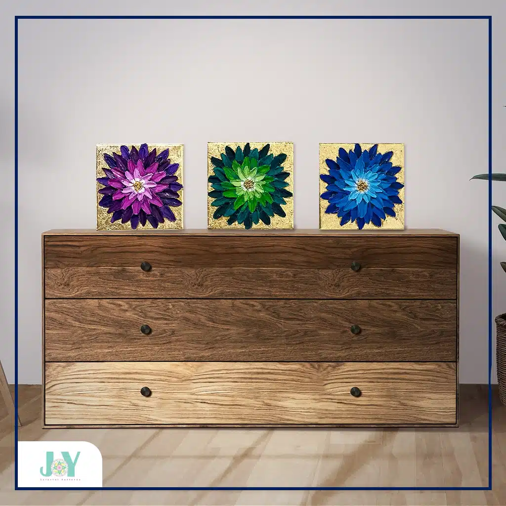 Texture Art Flowers set 7 Mock Up 8