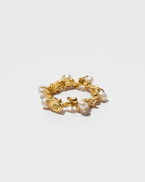 Organic Ring With Pearls SZR241.3