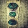 Oxidized 3 Shaburi turquoise stones 2