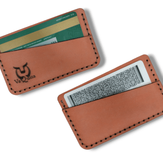 orange card holder