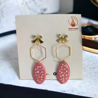 earrings, handmade, polymer clay