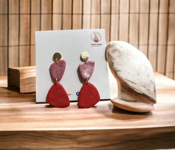 earrings, polymer clay, handmade