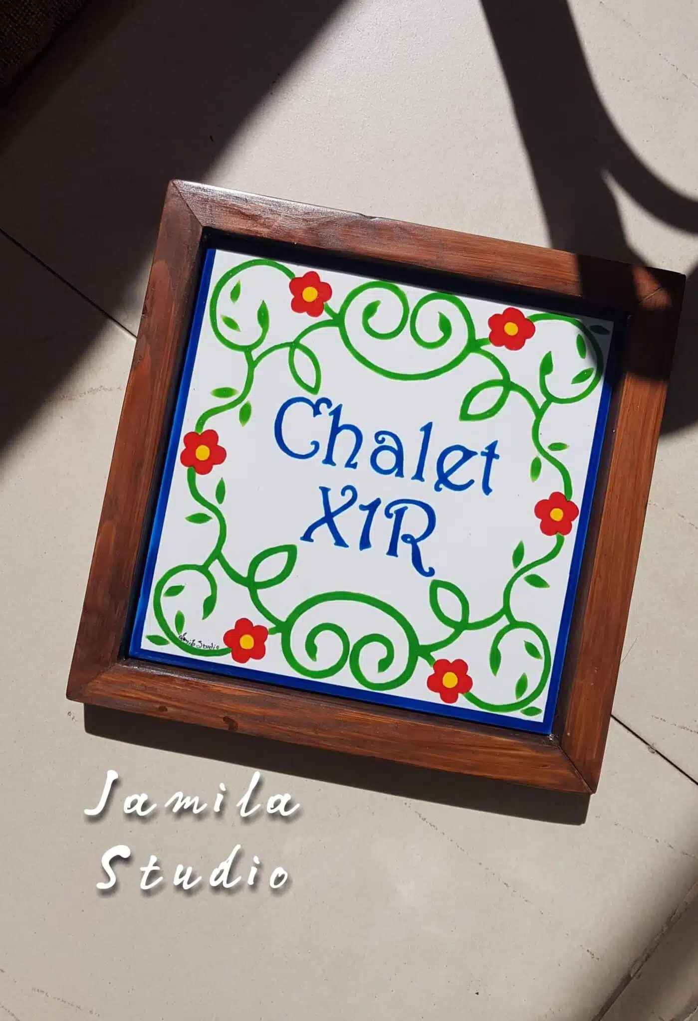 Green garden home sign "customized" 1 Green garden home sign "customized"