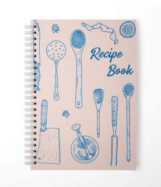 Pink recipe book
