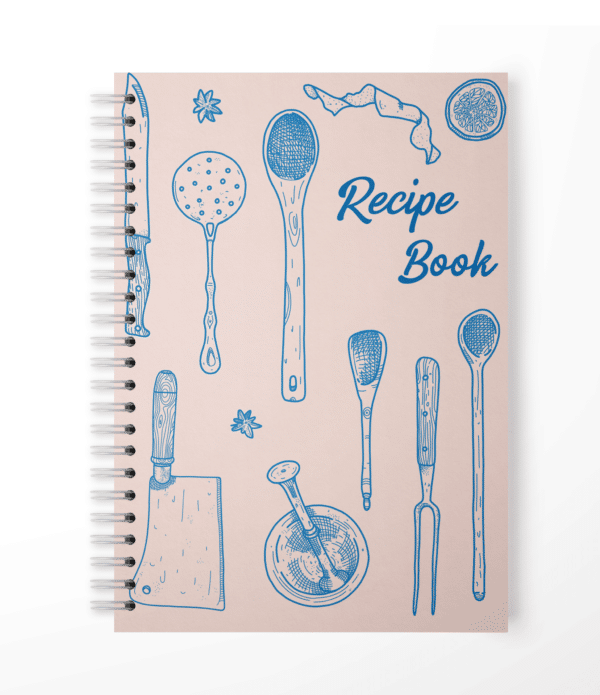 Pink recipe book