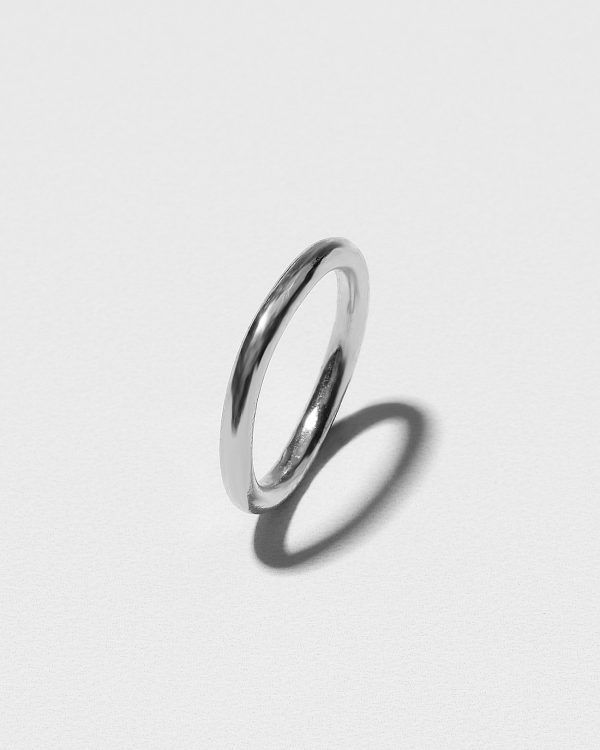 Plain Platinum Stacking Rings SZR255.3