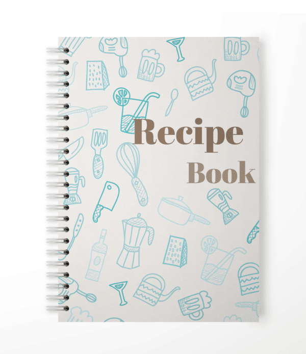 Recipe book blue