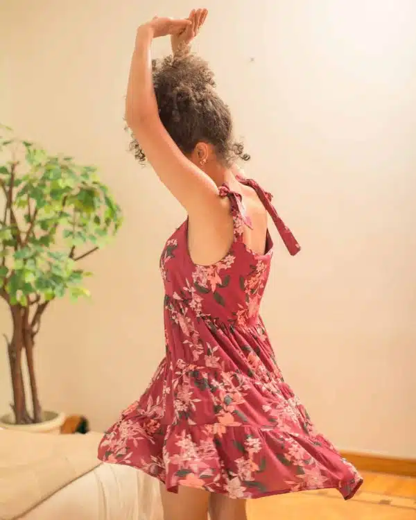 Naya Nighdress in Maroon