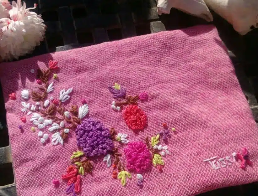 Hot Pink Linen Clutch 1 Hot Pink Linen Clutch