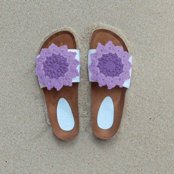 SummerCorkSandals Lavender with Violet