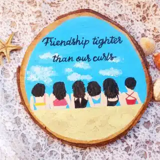 Friends Design Wood Slice