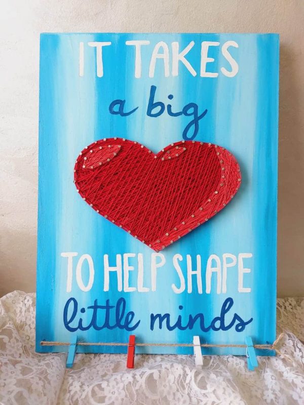 It Takes A Big Heart String Art Customized Board