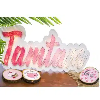 Personalized String Art Name With Lights