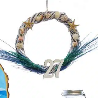 Customized House Number Door Wreath