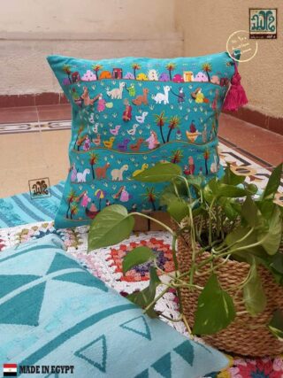 turquoise falahy cushion