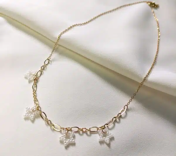 white stars necklace