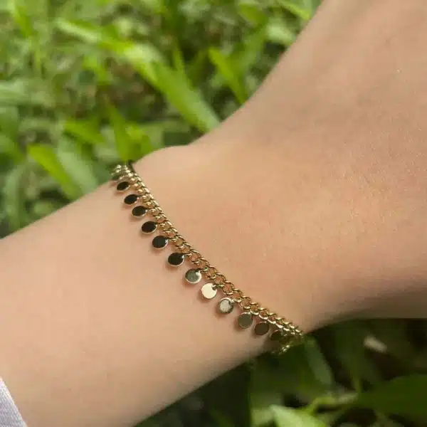 tiny coins bracelet