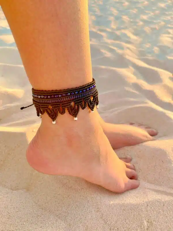 Navy anklet