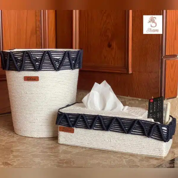 Cordon Basket & tissue box set