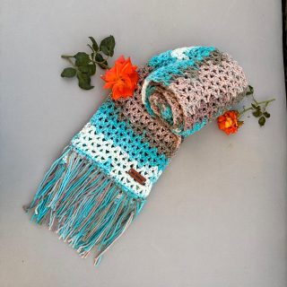 Winter crochet scarf