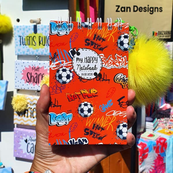 Zan Design My Happy Notebook A6 Football