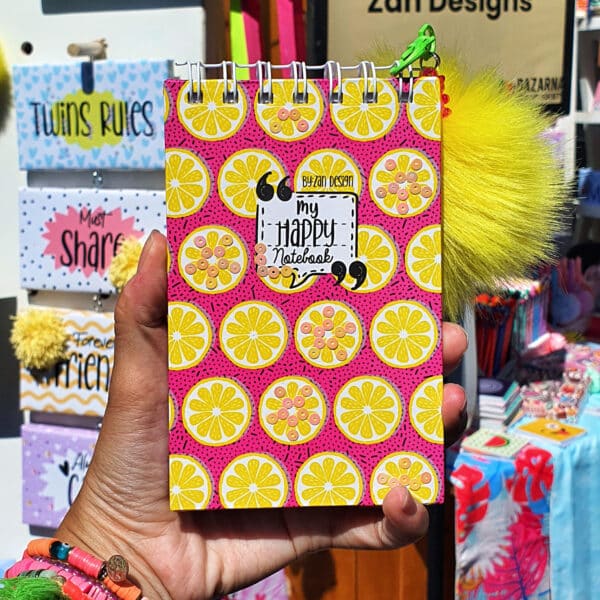 Zan Design My Happy Notebook A6 Lemons