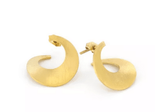 earring design jewelry brass gold plated