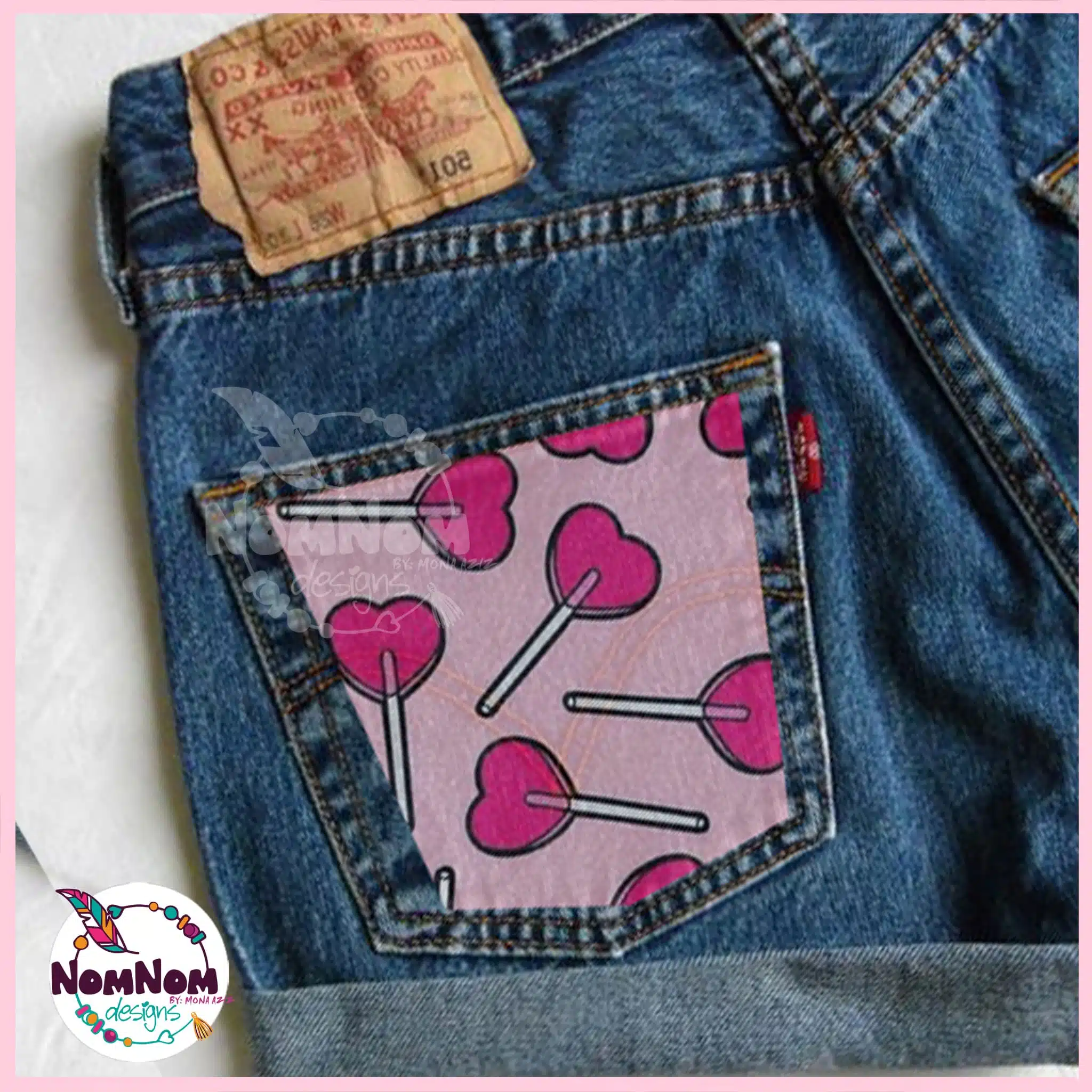 Candies Handpainted Denim Short 1 Candies Handpainted Denim Short
