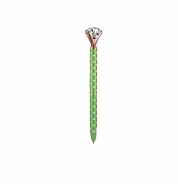dotted green pen