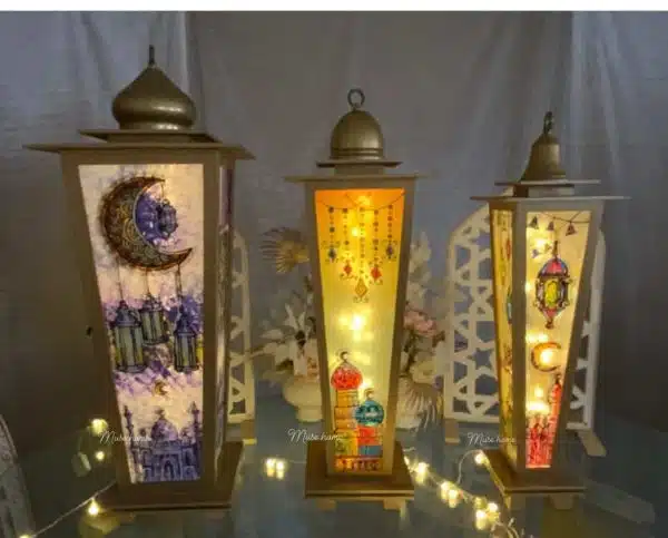 Hand painted wood Lantern (Copy)