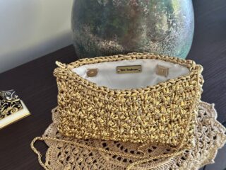 Golden clutch for evening outings