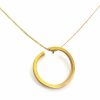 pendant necklace gold plated brass handmade jewelry