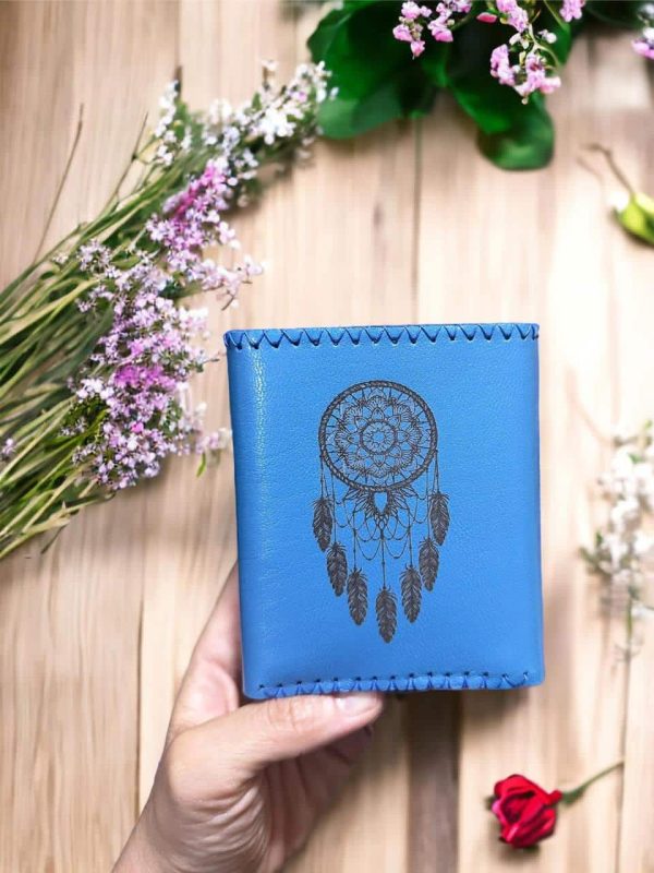 Dream catcher blue wallet