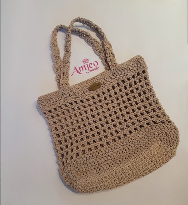 Waffle beige bag