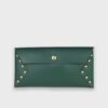 leather wallet green