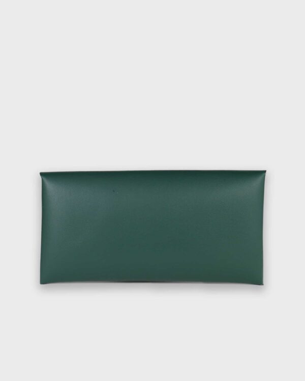 leather wallet green back