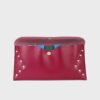 leather wallet hot pink fro