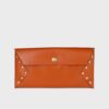 leather wallet orange fr