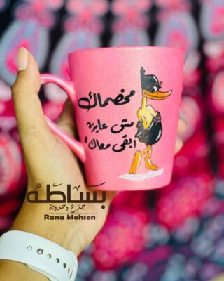 Hand painted and painted ceramic mug ‏Capacity: 450 ml ‏The cord is not used ‏Do not wash in the dishwasher ‏(preferably using a sponge) ‏This product is handmade