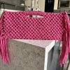 Macrame clutch