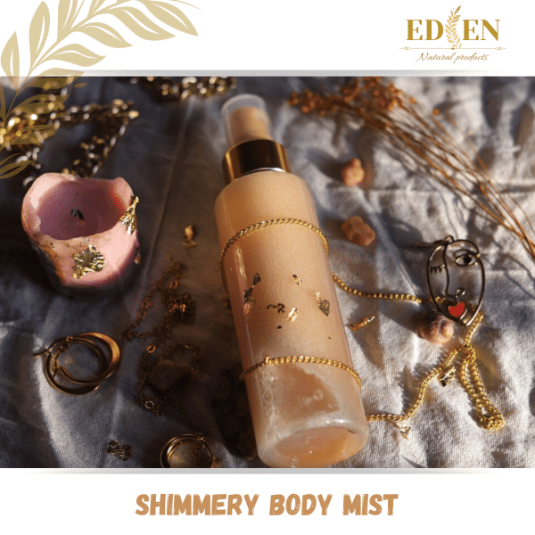 Shimmery body mist