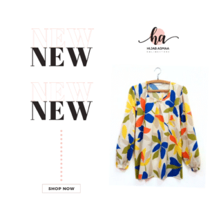 Silk Blouse with a colorful design