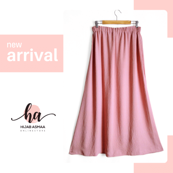 Pink Linen Modest Skirt